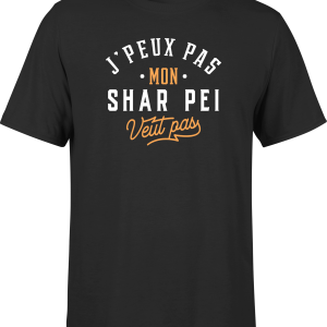 T shirt homme j peux pas shar pei