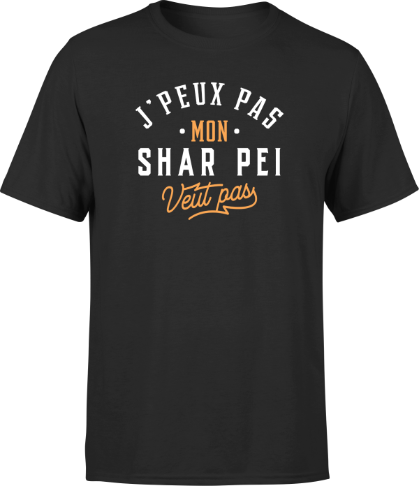 T shirt homme j peux pas shar pei