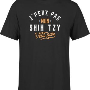 T shirt homme j peux pas shih tzy