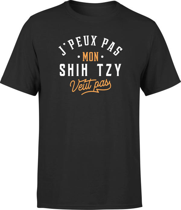 T shirt homme j peux pas shih tzy