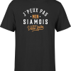 T shirt homme j peux pas siamois