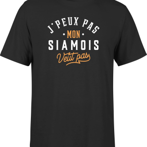 T shirt homme j peux pas siamois