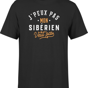 T shirt homme j peux pas siberien