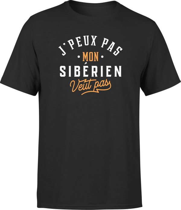 T shirt homme j peux pas siberien