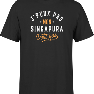 T shirt homme j peux pas singapura