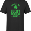 T shirt homme my lucky drinking shirt