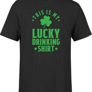 T shirt homme my lucky drinking shirt
