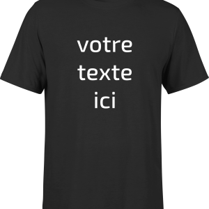 T shirt homme personnalise avec votre texte