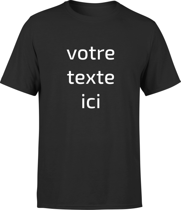 T shirt homme personnalise avec votre texte