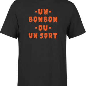 T shirt homme un bonbon ou un sort T shirt homme un bonbon ou un sort
