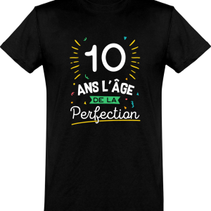 T shirt homme 10 ans la perfection
