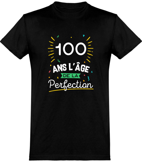 T shirt homme 100 ans la perfection