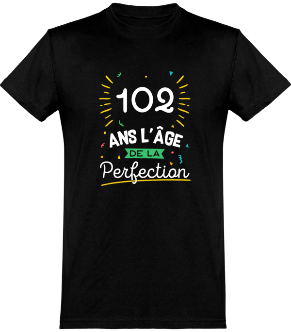 T shirt homme 102 ans la perfection