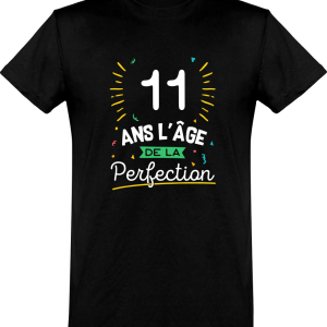 T shirt homme 11 ans la perfection