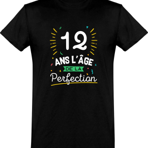 T shirt homme 12 ans la perfection