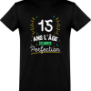 T shirt homme 15 ans la perfection