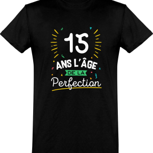 T shirt homme 15 ans la perfection