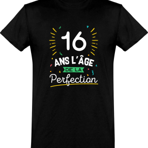 T shirt homme 16 ans la perfection