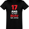 T shirt homme 17 ans et plus beau