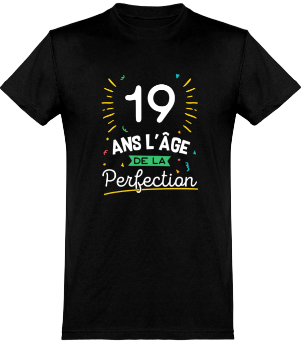 T shirt homme 19 ans la perfection