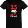 T shirt homme 25 ans et plus beau