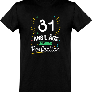 T shirt homme�31 ans la perfection