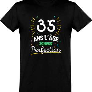 T shirt homme 35 ans la perfection