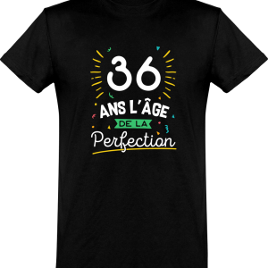T shirt homme 36 ans la perfection