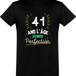 T shirt homme 41 ans la perfection