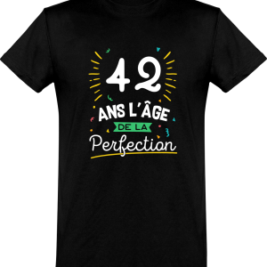 T shirt homme 42 ans la perfection