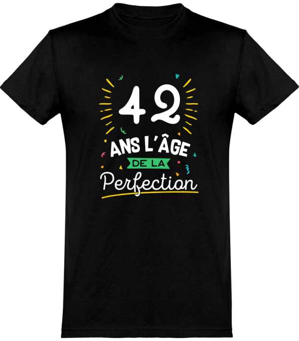 T shirt homme 42 ans la perfection