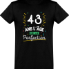 T shirt homme 43 ans la perfection