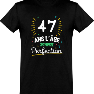 T shirt homme 47 ans la perfection