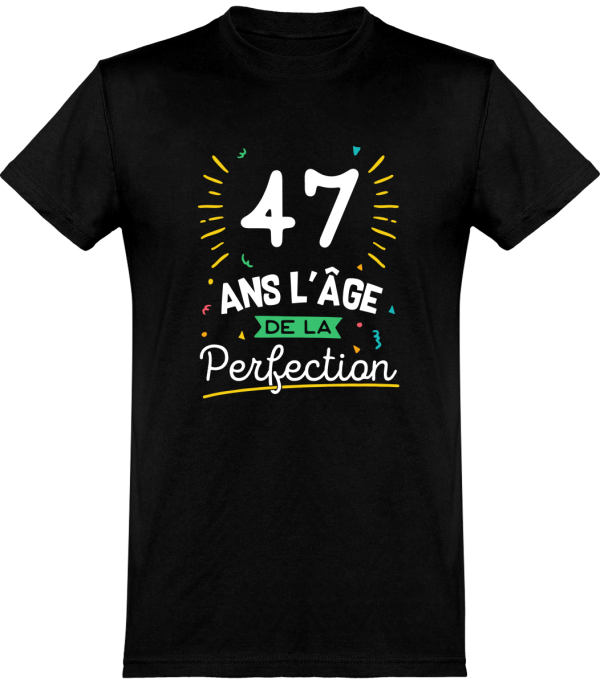 T shirt homme 47 ans la perfection