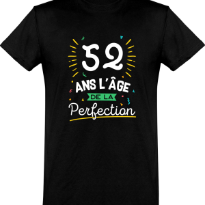 T shirt homme 52 ans la perfection