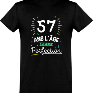 T shirt homme 57 ans la perfection T shirt homme 57 ans la perfection