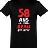 T shirt homme 58 ans et plus beau