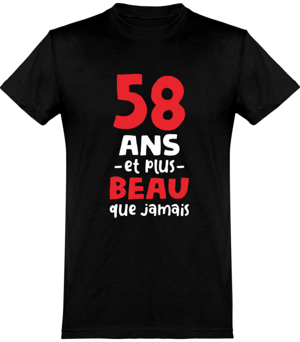 T shirt homme 58 ans et plus beau