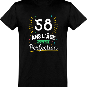 T shirt homme 58 ans la perfection T shirt homme 58 ans la perfection