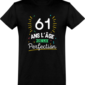 T shirt homme 61 ans la perfection T shirt homme 61 ans la perfection