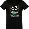 T shirt homme 63 ans la perfection