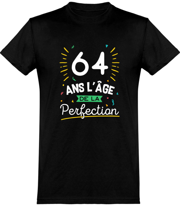 T shirt homme 64 ans la perfection