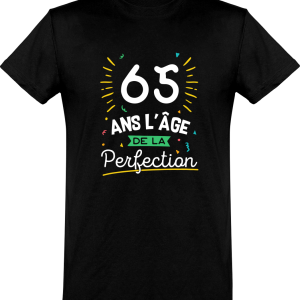 T shirt homme 65 ans la perfection T shirt homme 65 ans la perfection