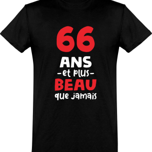 T shirt homme�66 ans et plus beau