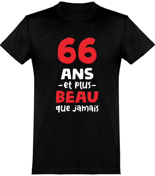 T shirt homme�66 ans et plus beau