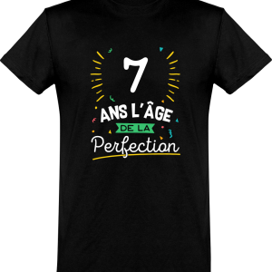 T shirt homme 7 ans la perfection