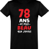 T shirt homme 78 ans et plus beau