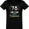 T shirt homme 78 ans la perfection