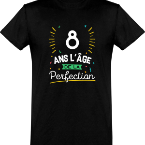 T shirt homme 8 ans la perfection