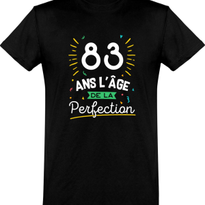 T shirt homme 83 ans la perfection